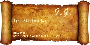 Ipi Gilberta névjegykártya